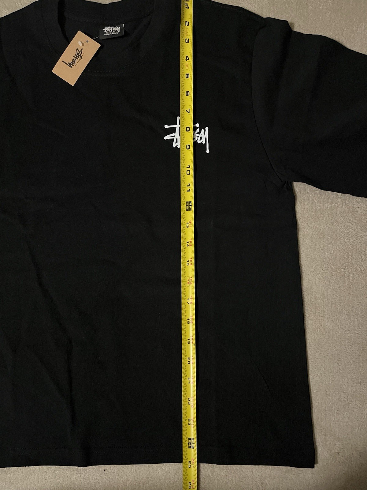 Stussy Basic Logo Black T-Shirt Mens Size Small gallery