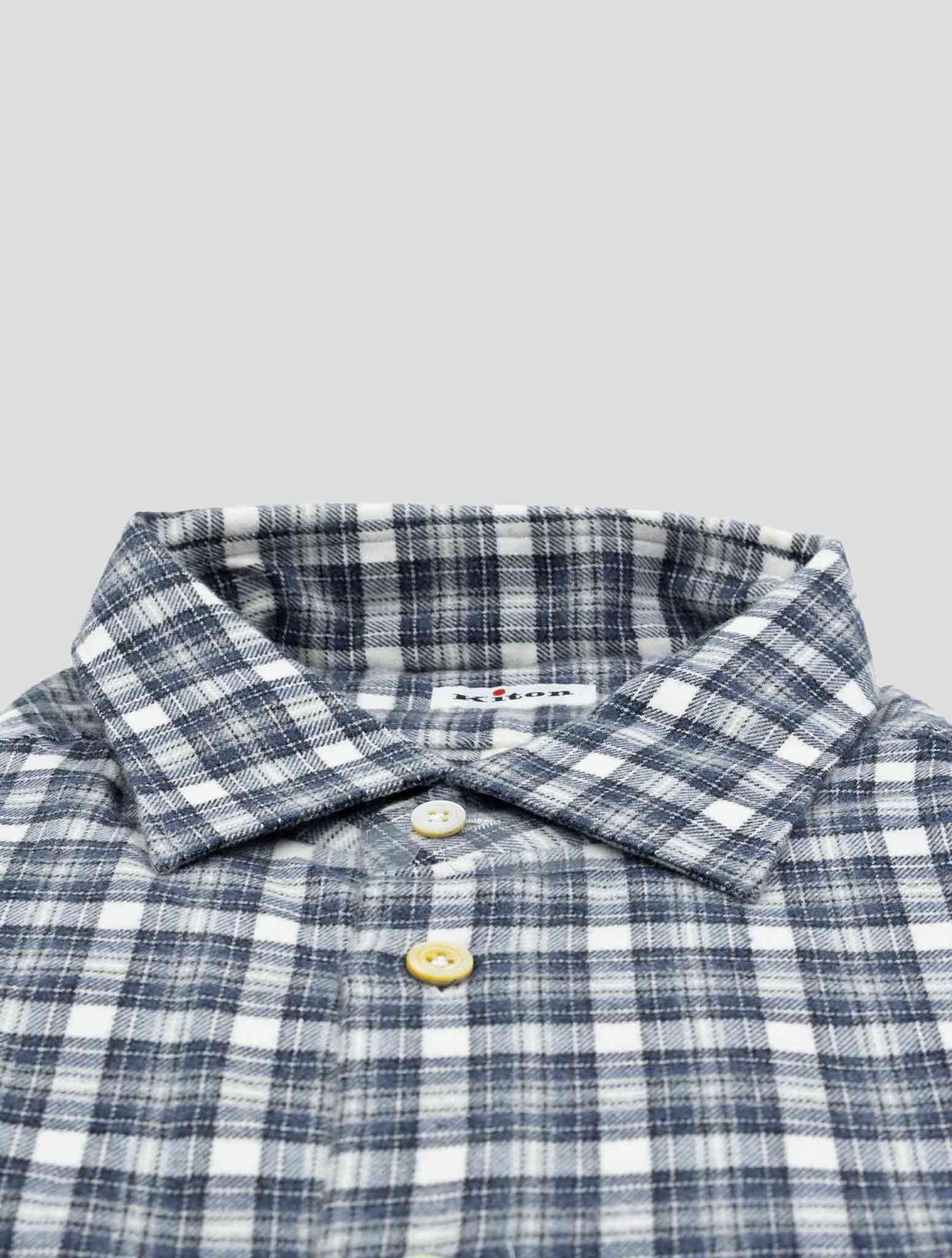 NEW KITON MULTICOLOR COTTON SHIRT EU 56 - US 46 - 2XL S21C4955F gallery