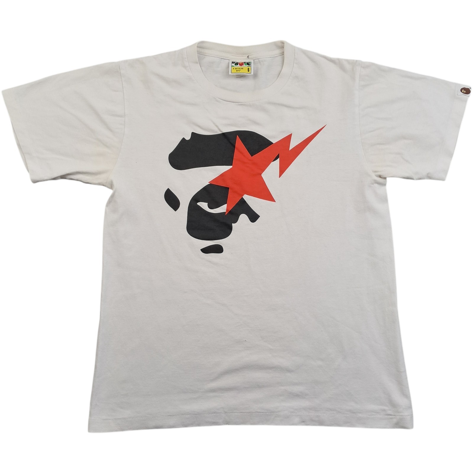 A Bathing Ape T Shirt S Men White Vintage Single Stitch Graphic 20s Street Wear