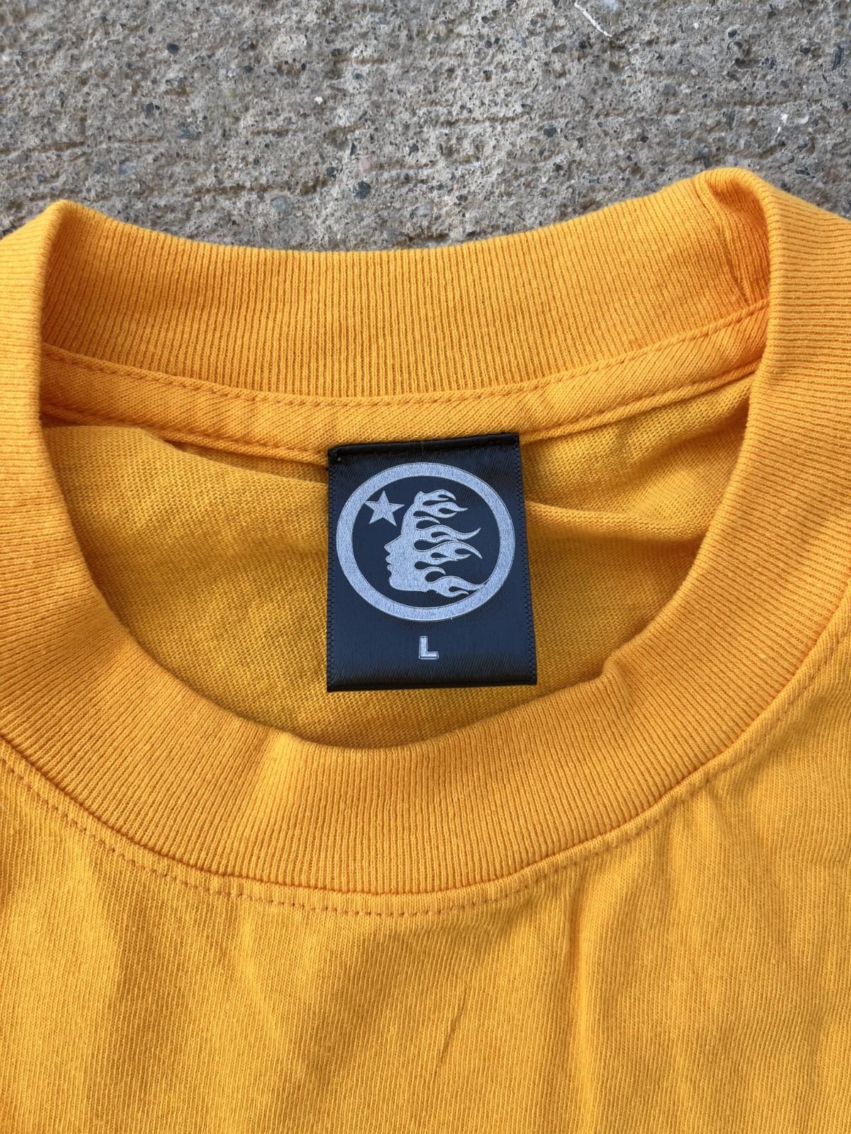 Hellstar Studios Path To Paradise Jesus Tee Golden Yellow Green Print Cross New gallery