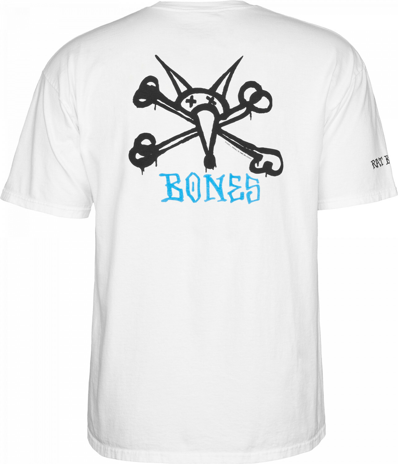 Powell Peralta RAT BONES Skateboard T Shirt WHITE gallery
