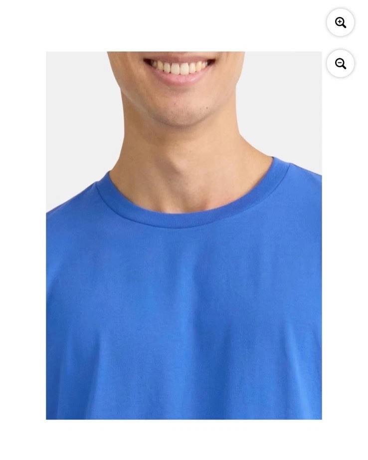 George Men's Royal Blue Crewneck Short Sleeves T- Shirt gallery