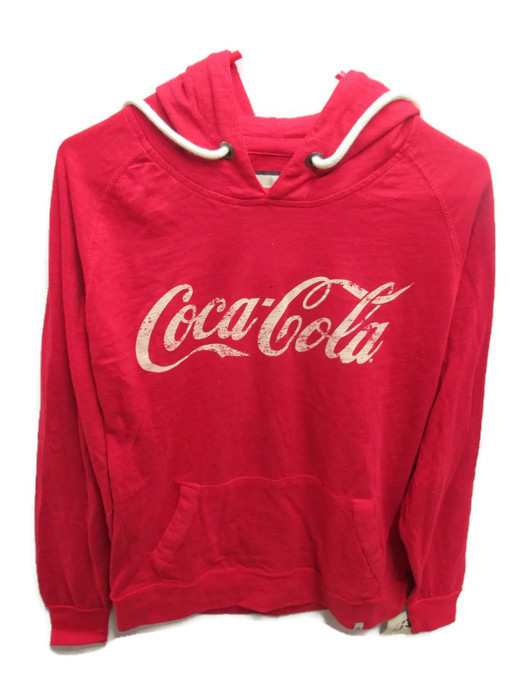 Coca-Cola Lightweight Hooded Long-Sleeve T-Shirt Tee Kangaroo Pocket Medium gallery