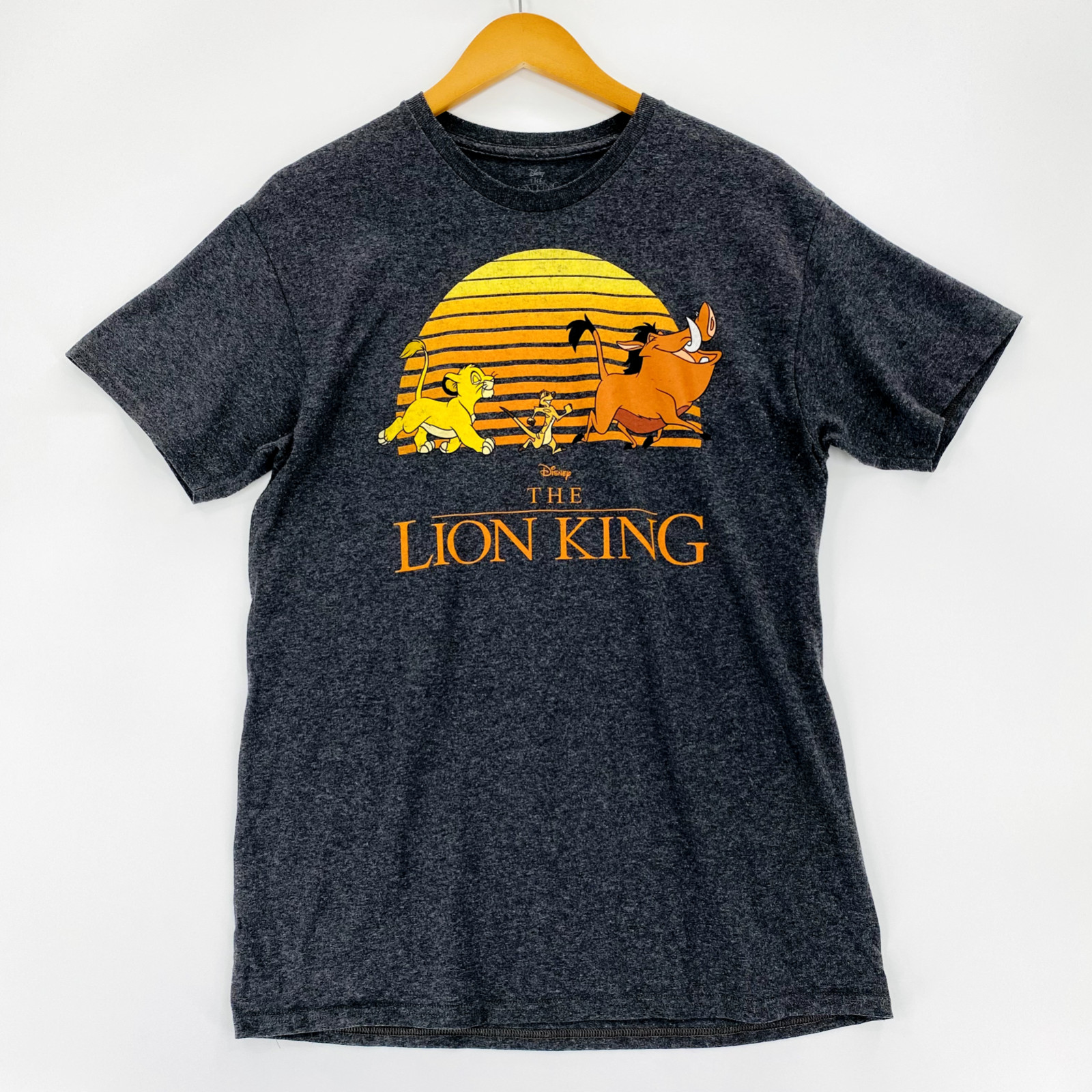 Disney The Lion King Simba Pumba And Timon T Shirt Medium Gray Short Sleeve