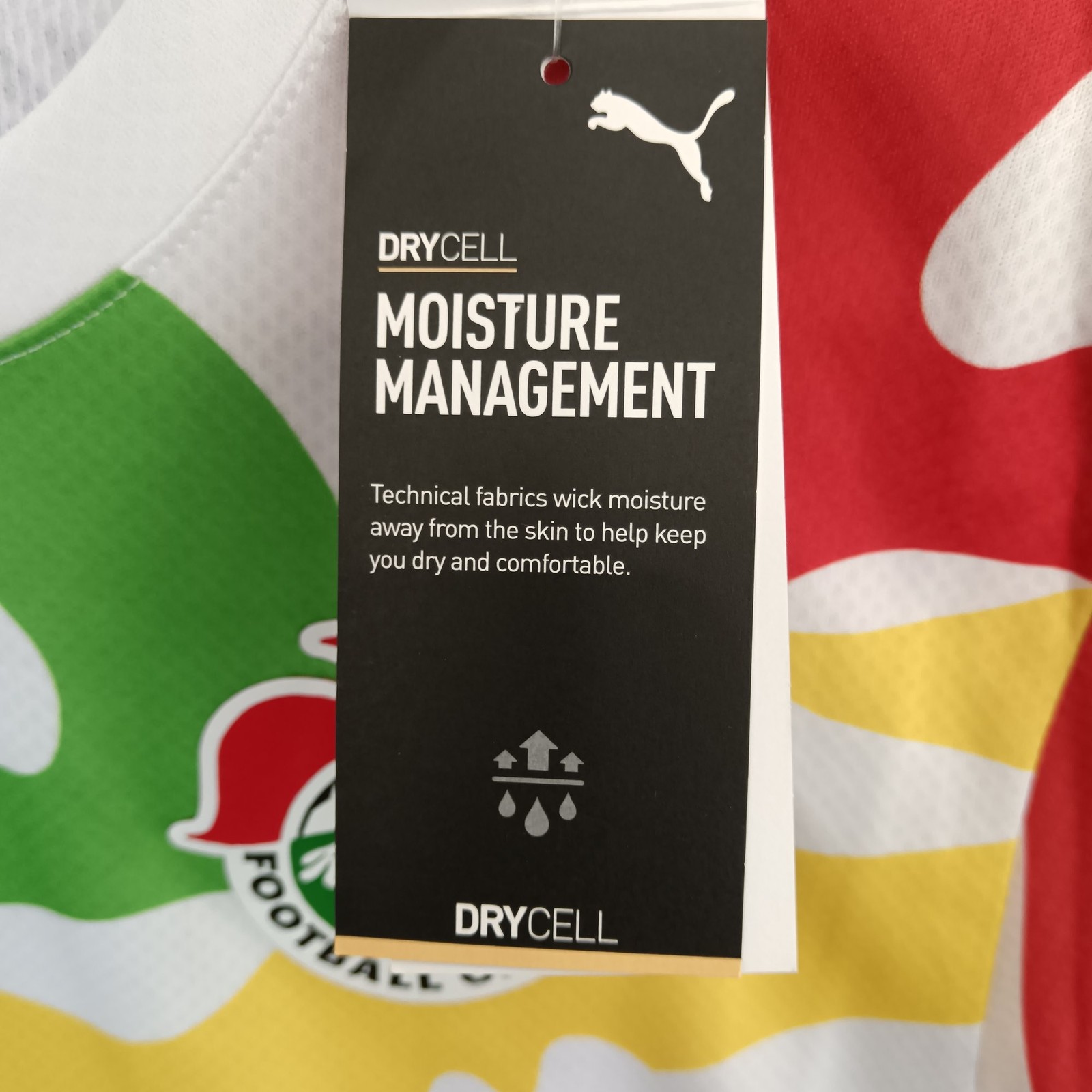 Puma Kellogg's FC Jersey Junior 13-14Y White Multicoloured with Tags Preloved gallery
