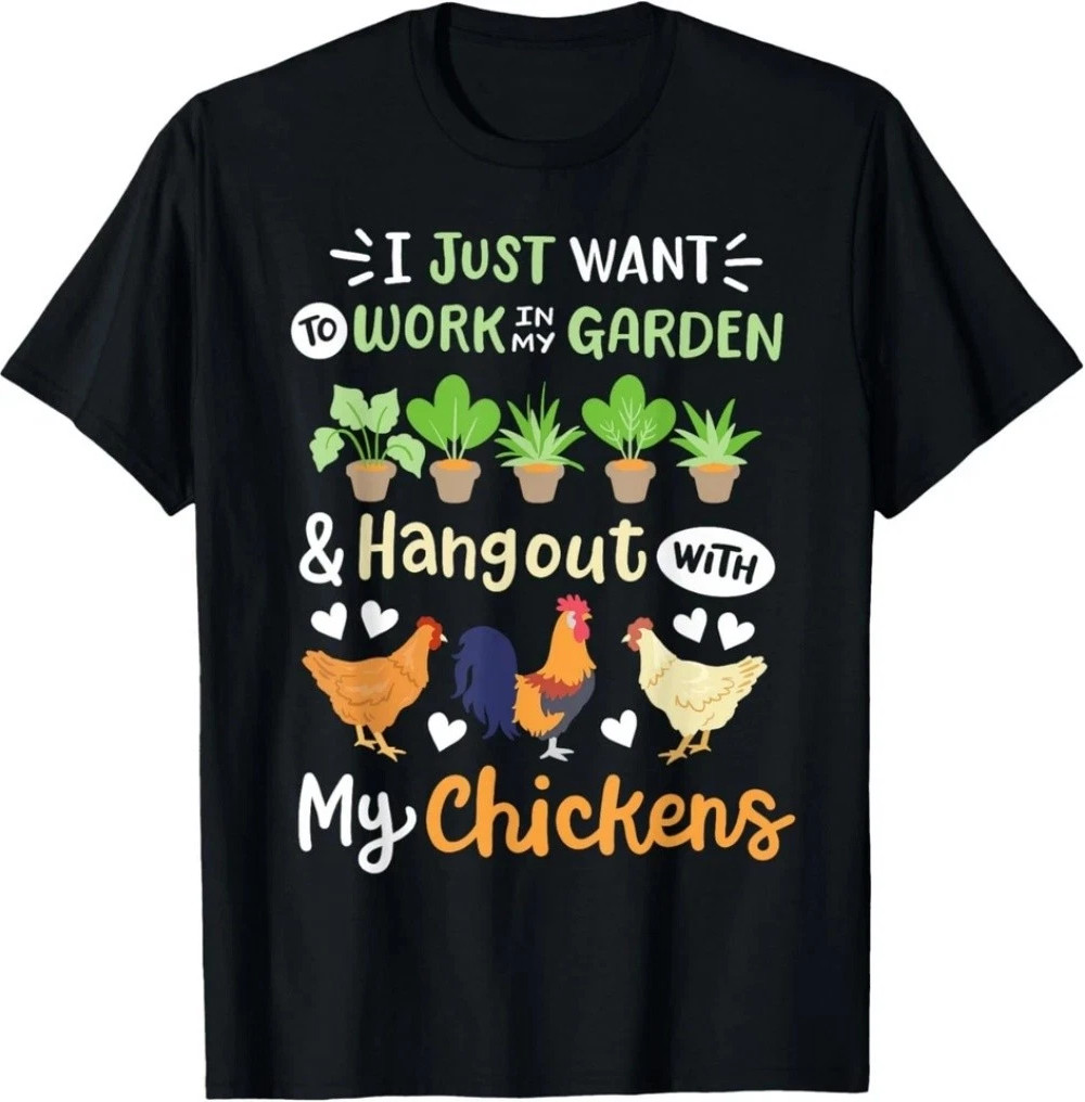 Funny Chicken Gardening Chicken Lovers Garden Gift Unisex T-Shirt gallery