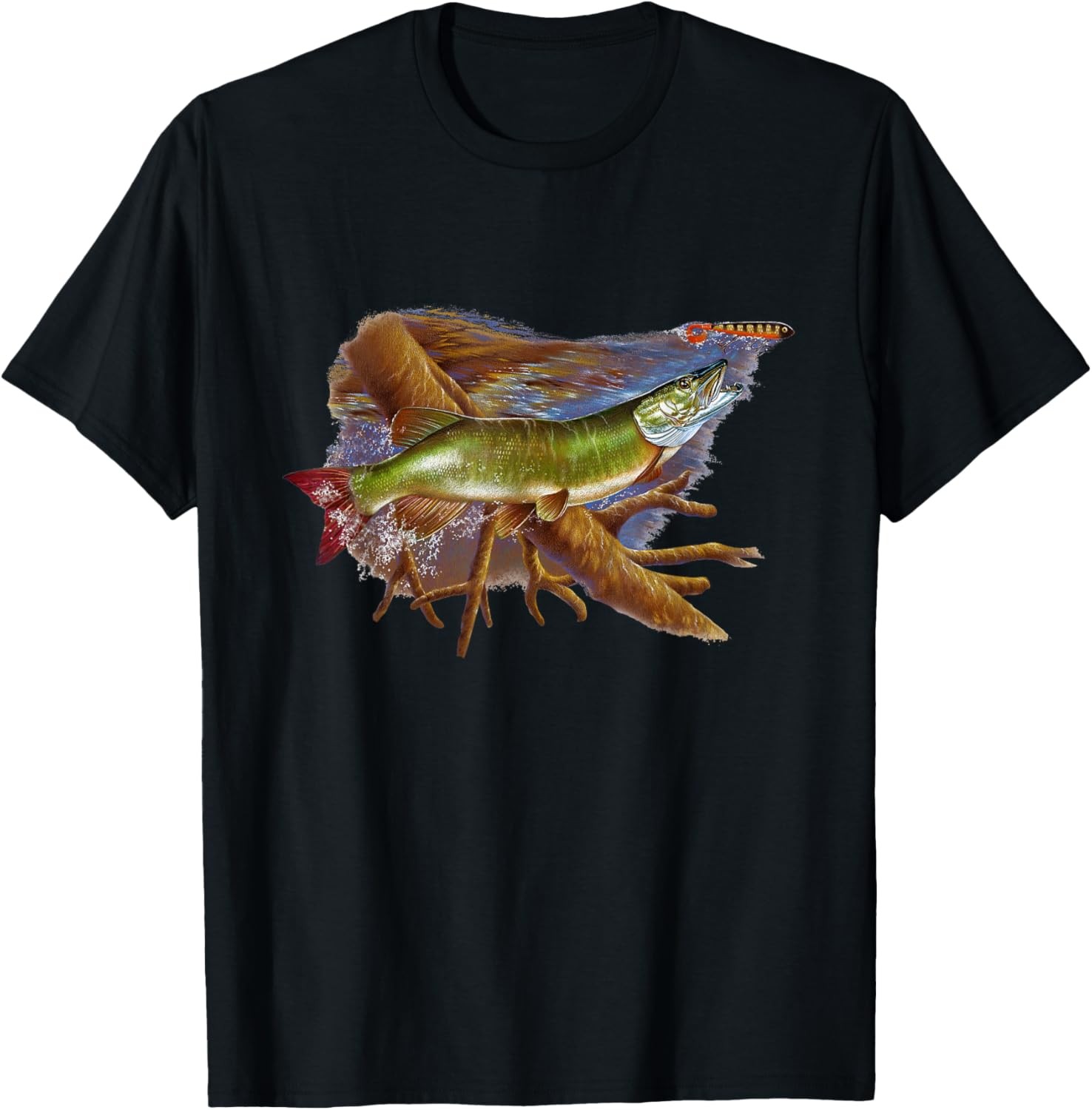 Muskie Hunter Musky Fisherman Lure Fly Fishing Novelty Gifts T-Shirt