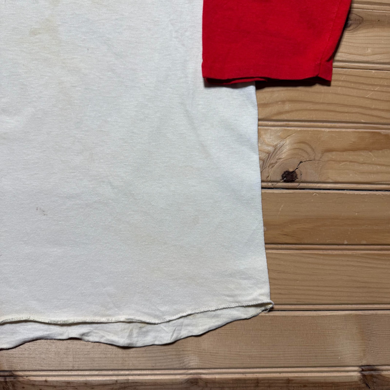 Vintage 80s Albany State University Collegiate Henley Raglan T-Shirt USA Medium gallery