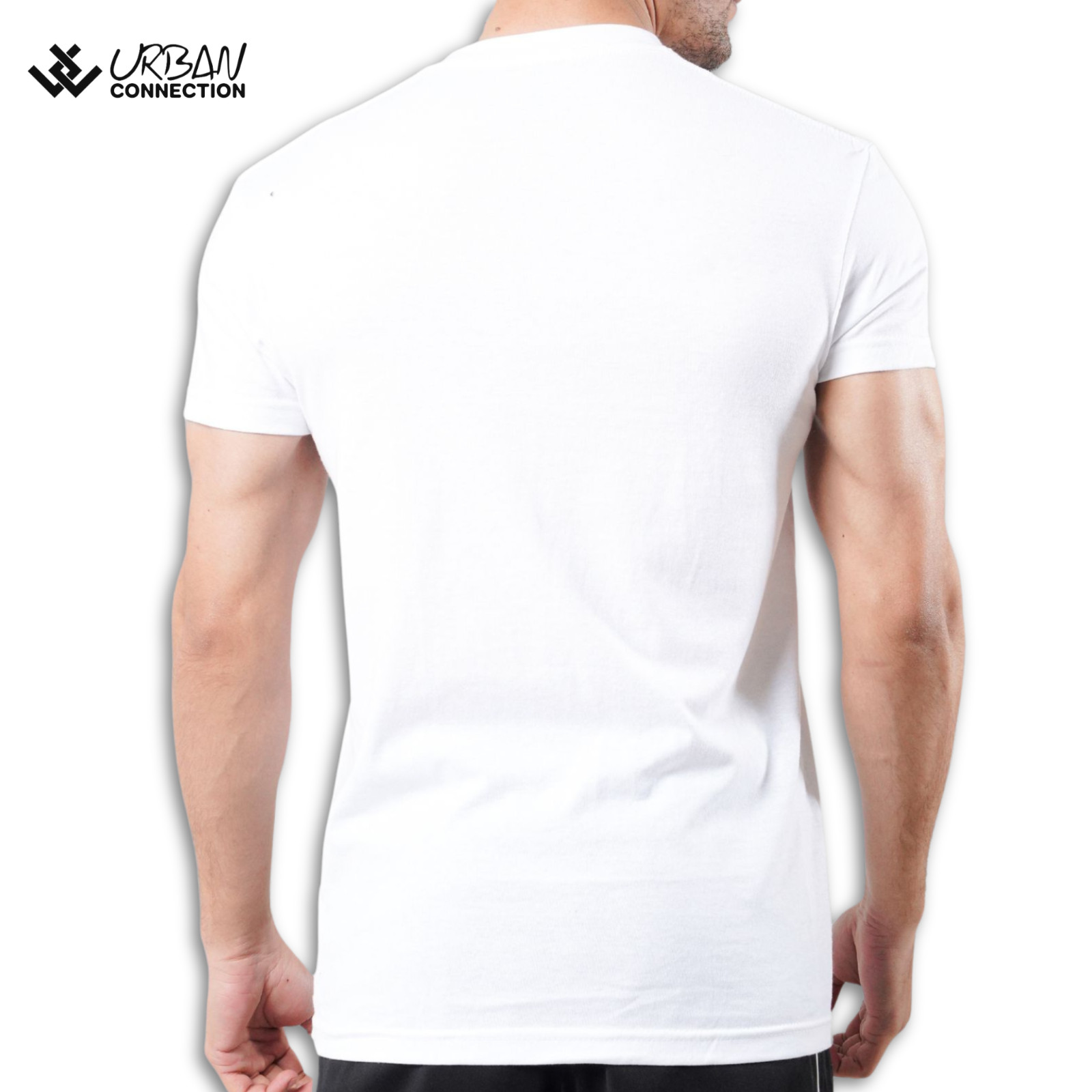 Pack of 12 Shirts | White V-Neck T-Shirt | Urban Connection | Sizes: Small - 6XL gallery