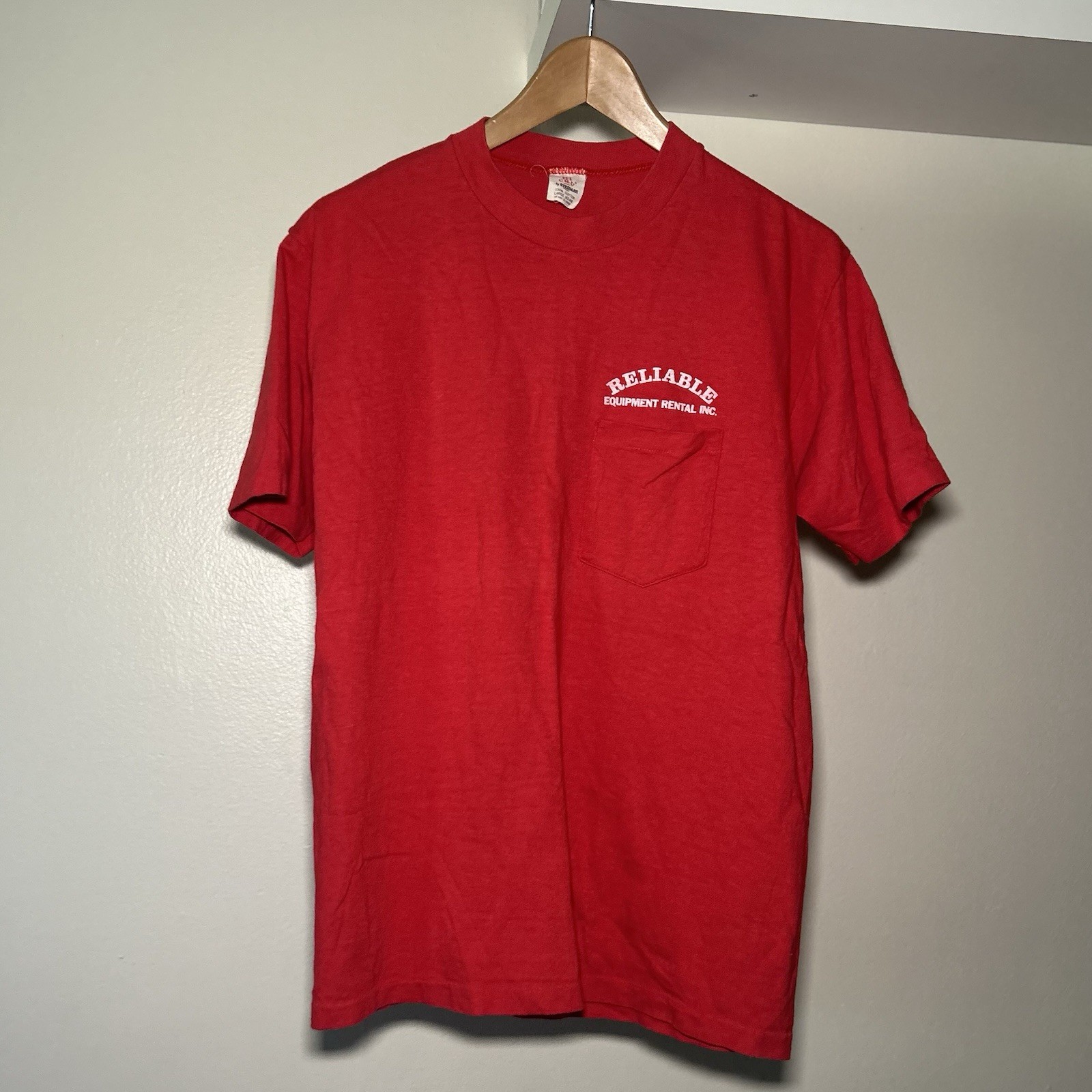 VTG 60s 70s Hi Cru Stedman Red Graphic Tee Single Stitch USA Mens L gallery