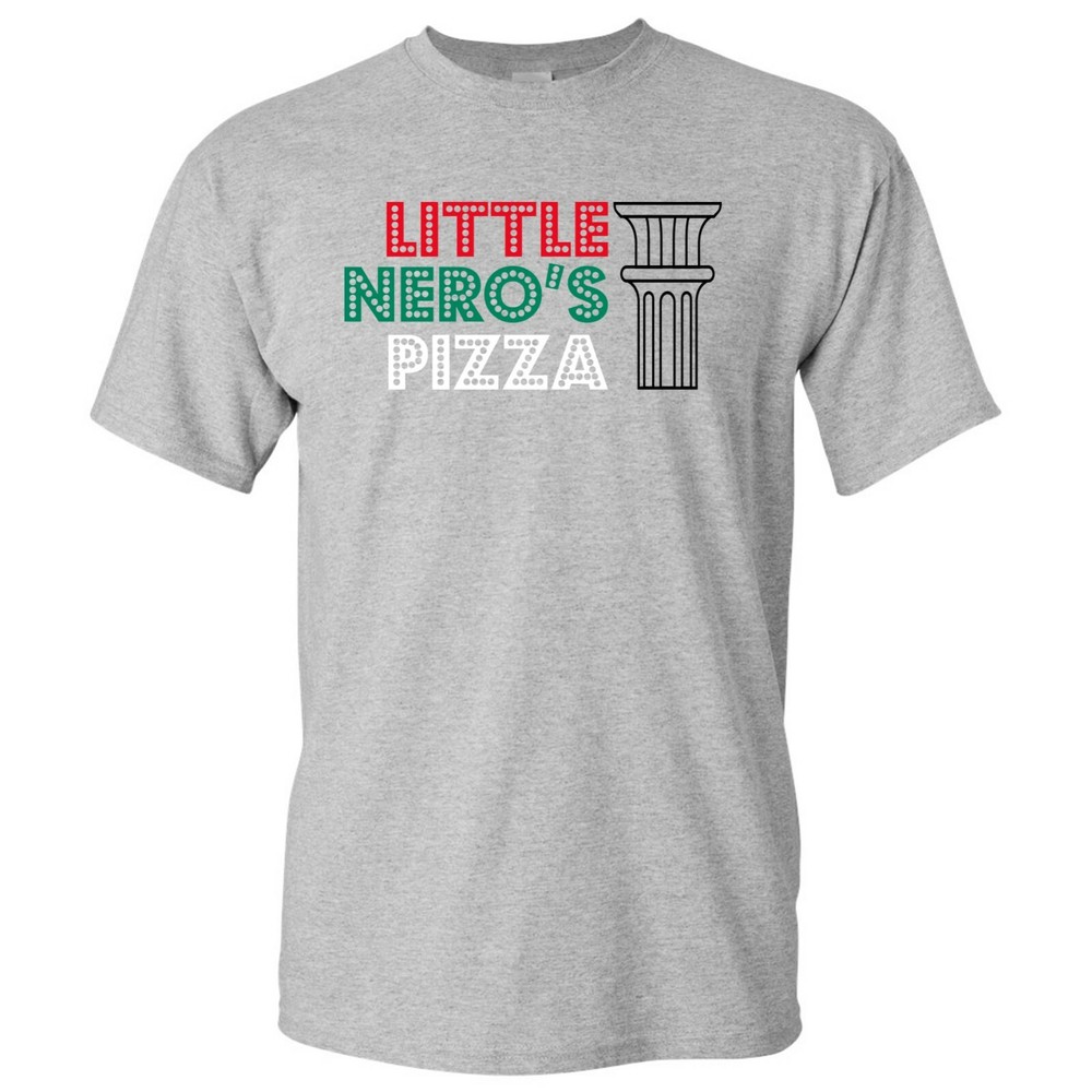 Little Nero’s Pizza – Pizza Delivery Funny Movie T Shirt – Sport Grey