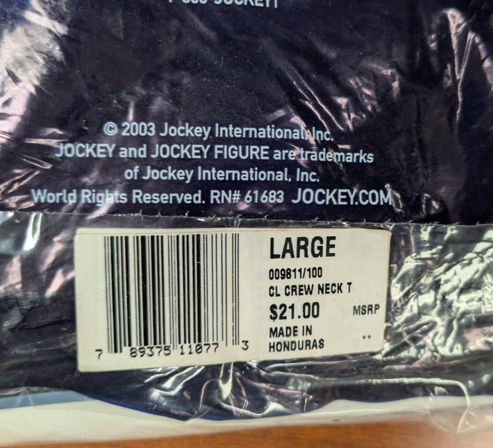 Jockey Classic Crew Neck T-Shirts 3-Pack 2003 Roomier Fit 100% Combed Cotton gallery