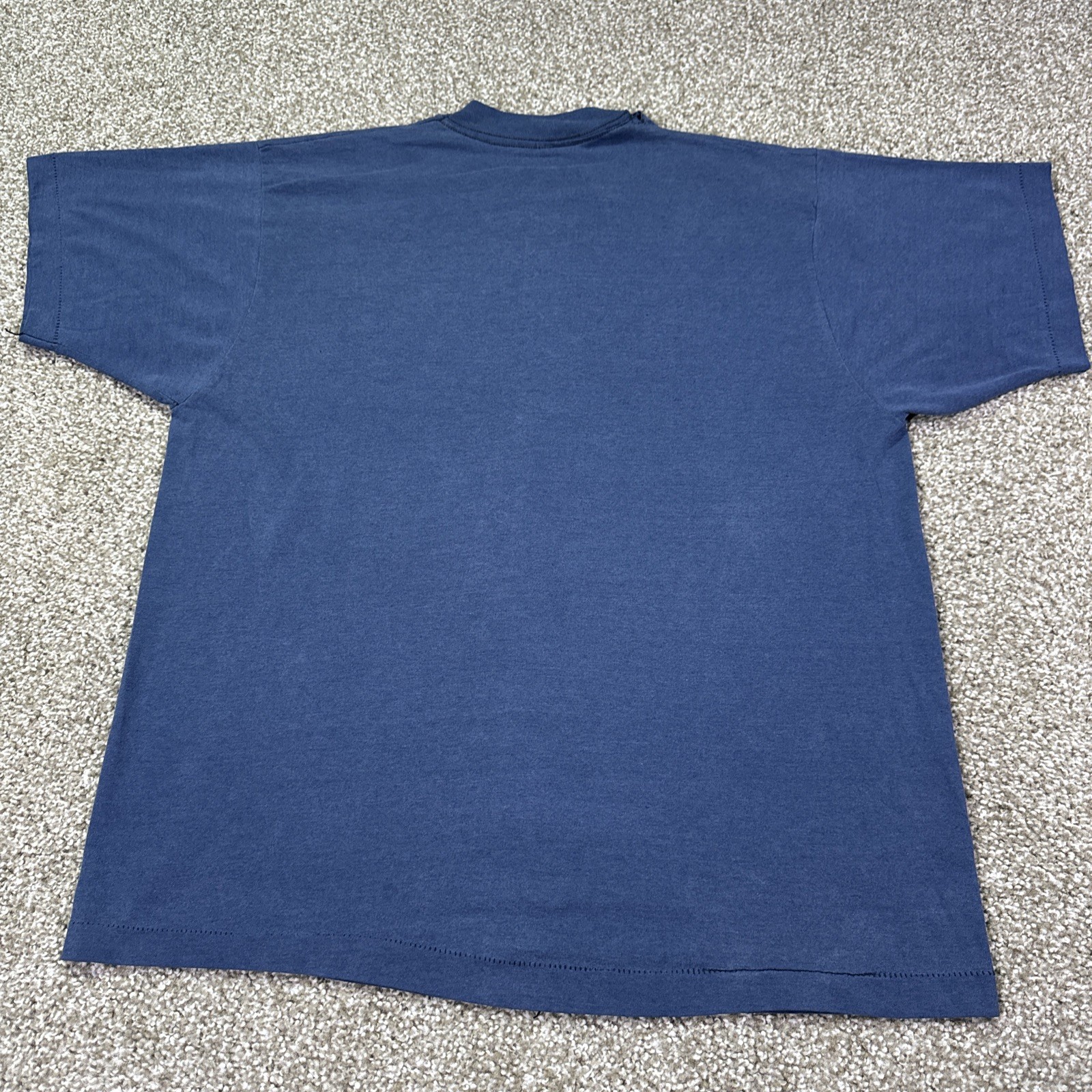 80s University Of Delaware Tee Size XL Polycotton Blue On The Velva Sheen Tag gallery