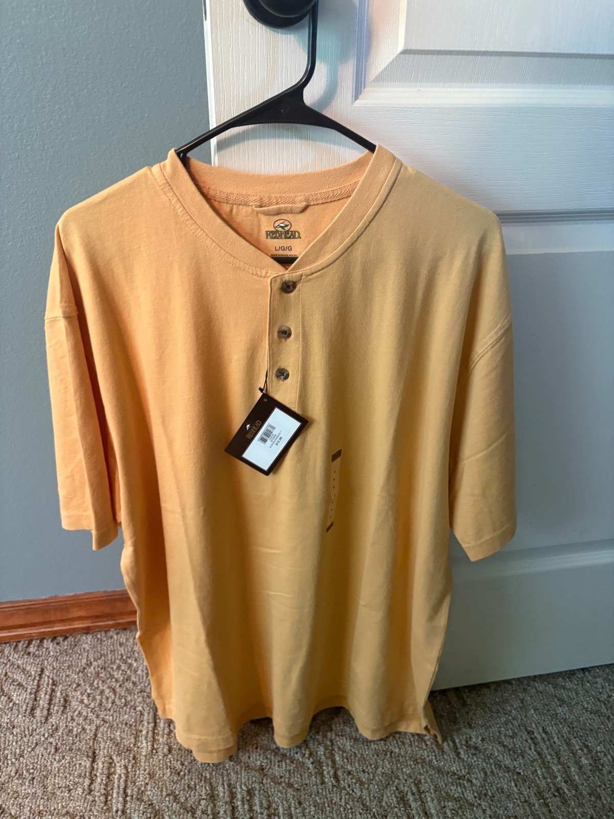 Bass Pro Red Head Henley Shirt gallery