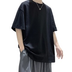 Oversized Summer Short Sleeve Men’s T Shirt New Fashion Solid Loose O-Neck T.