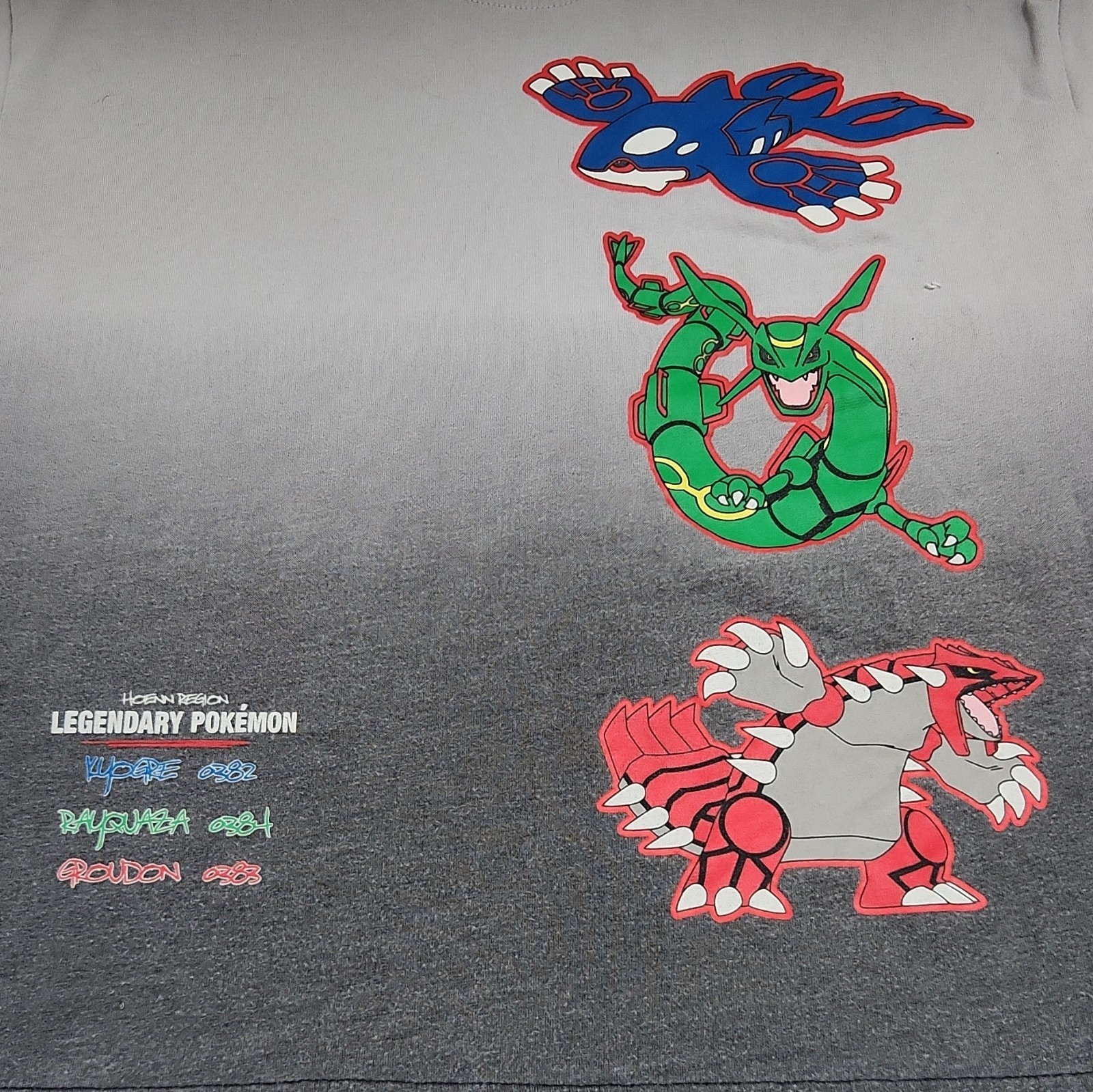 Hybrid Apparel Pokémon Hoenn Legendary Kyogre Rayquaza Groudon Tee Men’s S Gray gallery