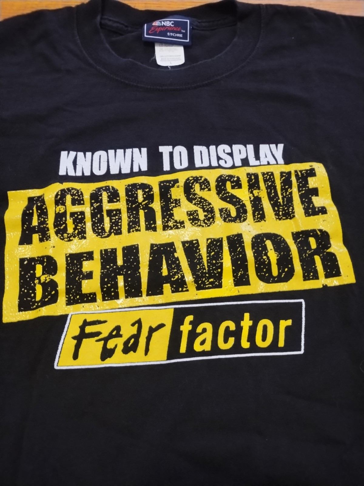 Vintage Y2K NBC Experience Store Fear Factor T-shirt Large Joe Rogan gallery