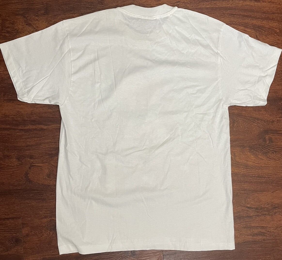 Rare VTG 90s Single Stitch T Shirt Hanes Deck The HOG With Boughs Of Holly Sz L gallery