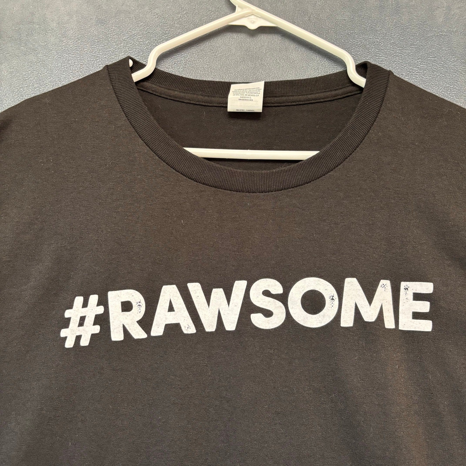 Hanes EcoSmart Acme Oyster House #RAWSOME T-Shirt XL Black New Orleans Seafood gallery