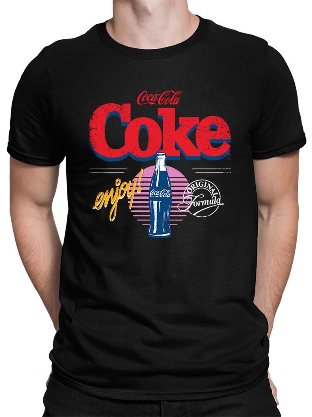 Officially Licensed Coca-Cola Enjoy Coke Retro - Original Formula Men's T-shirt gallery