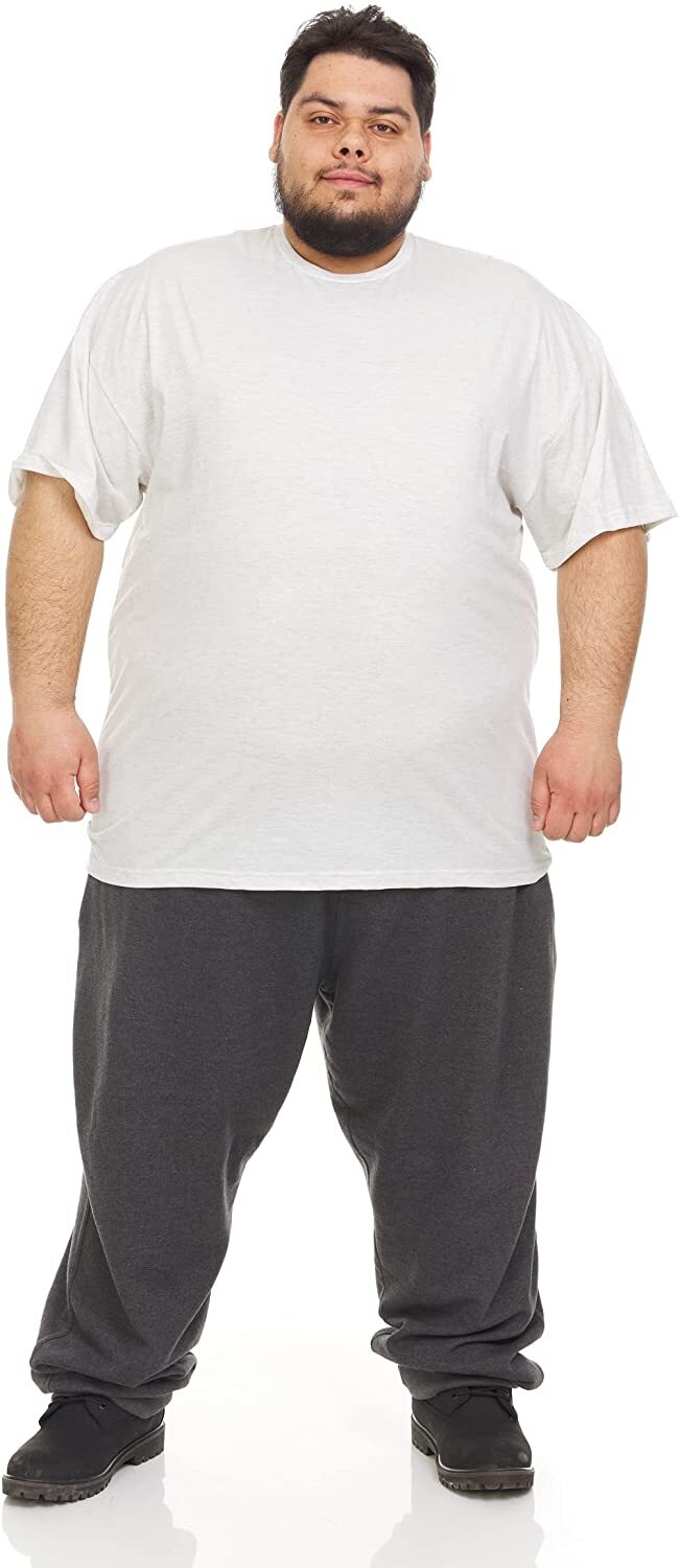 BILLIONHATS 4 Pack T-Shirts - Size 7X - Plus Size Men's Solid Colors Cotton gallery