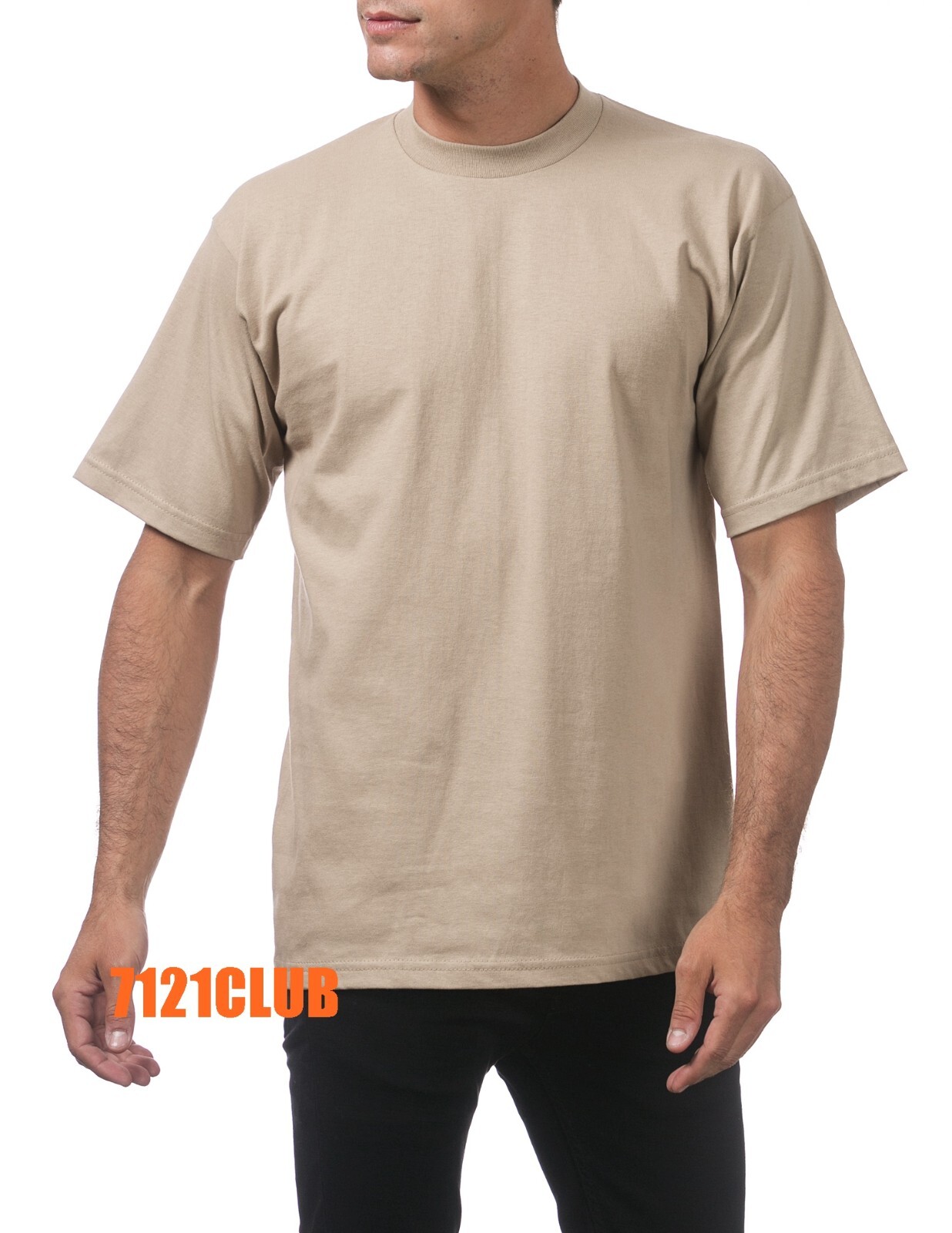 6 PACK PRO CLUB MEN'S T SHIRTS PROCLUB HEAVYWEIGHT SHORT SLEEVE BIG & TALL S-7XL gallery