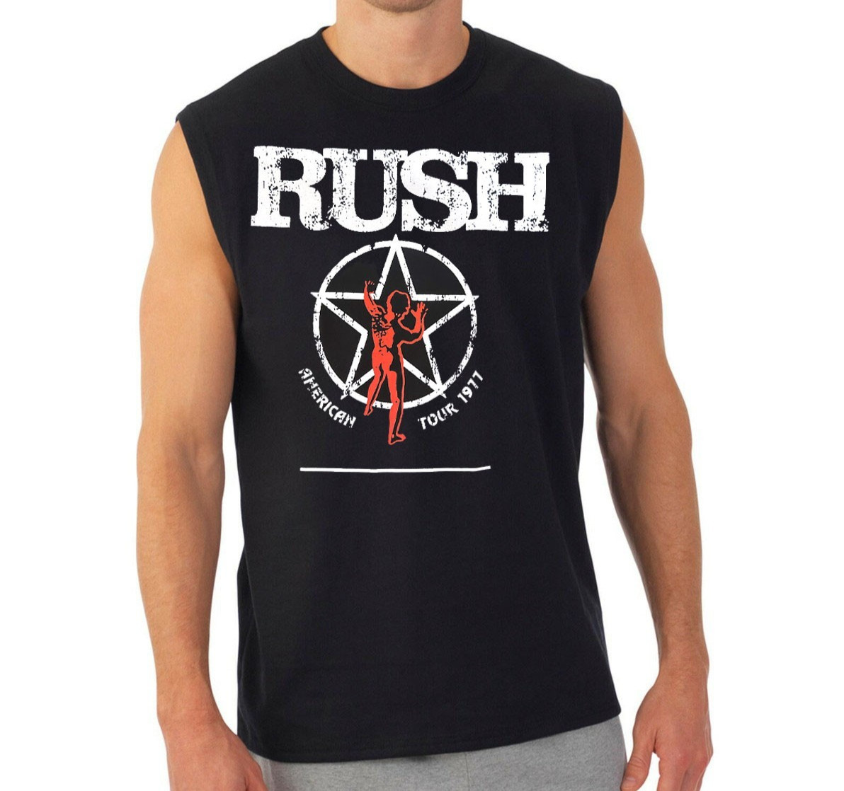 RUSH ROCK Band Men's Black Muscle Shirt gallery