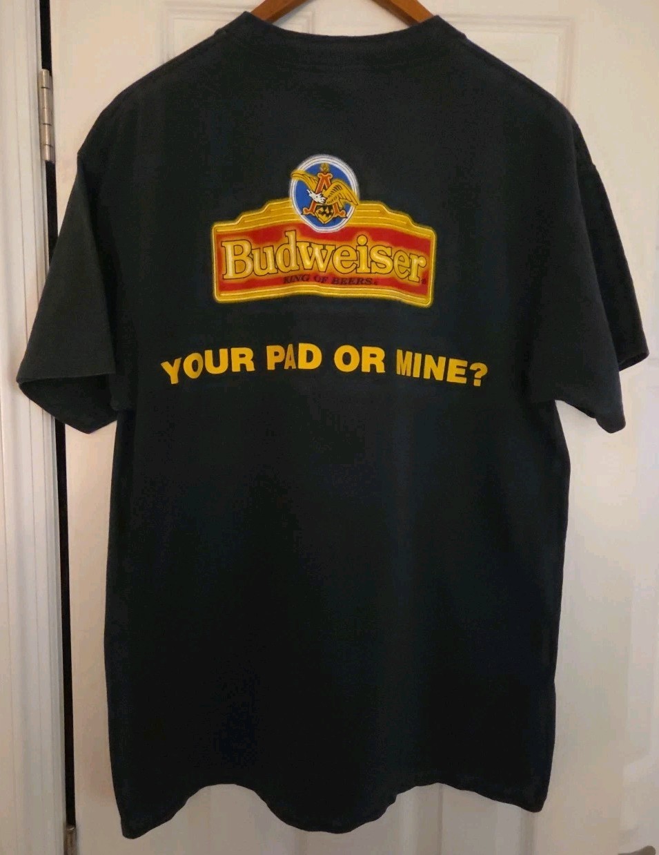 Vintage Bud-weis-er T-Shirt-Adult Lg-Double Side-Single Stitch 1995 Flawless gallery