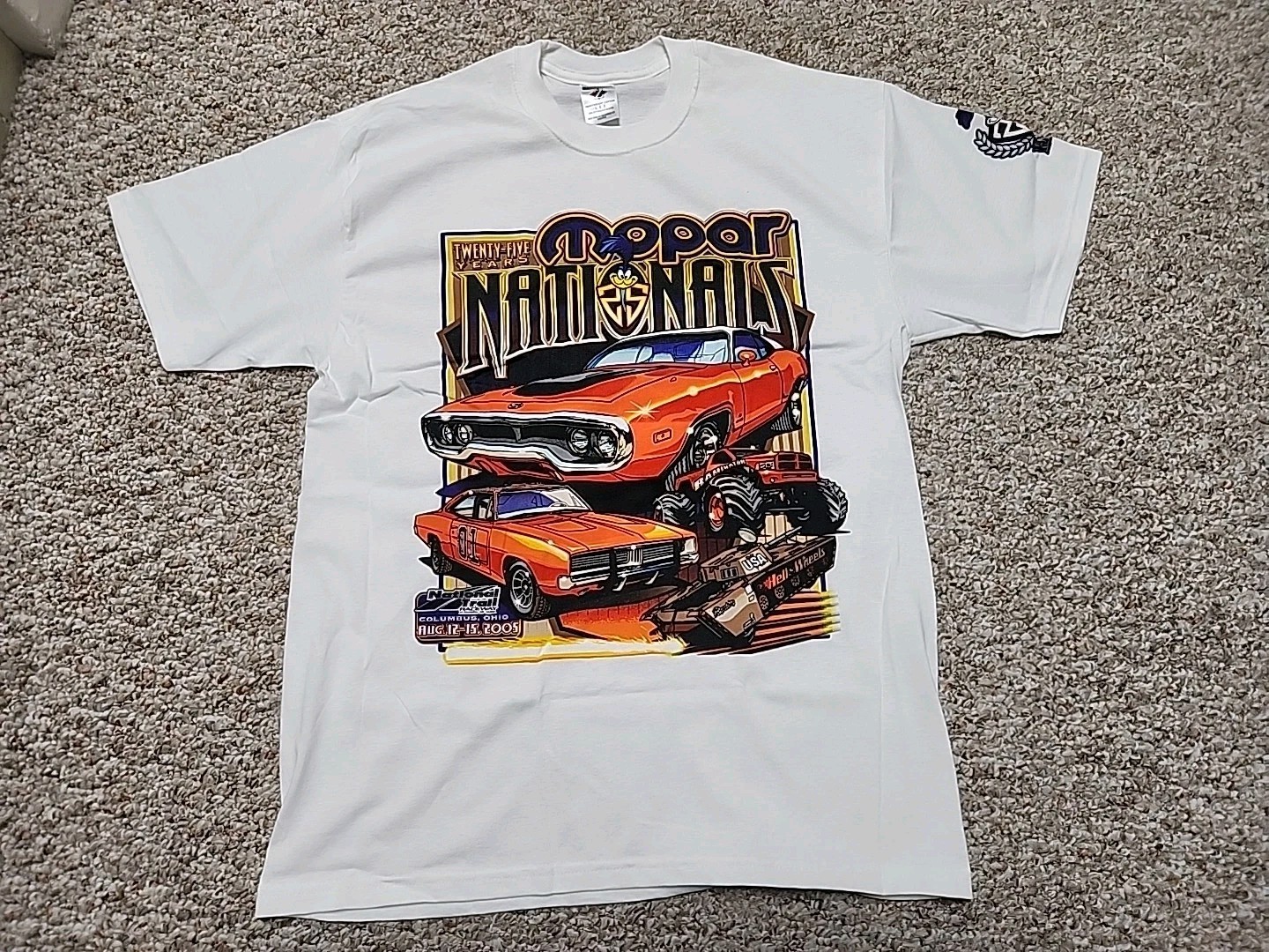 2005 Jerzees Mopar Nationals 25th Anniversary Tee Double Sided Graphic Large gallery