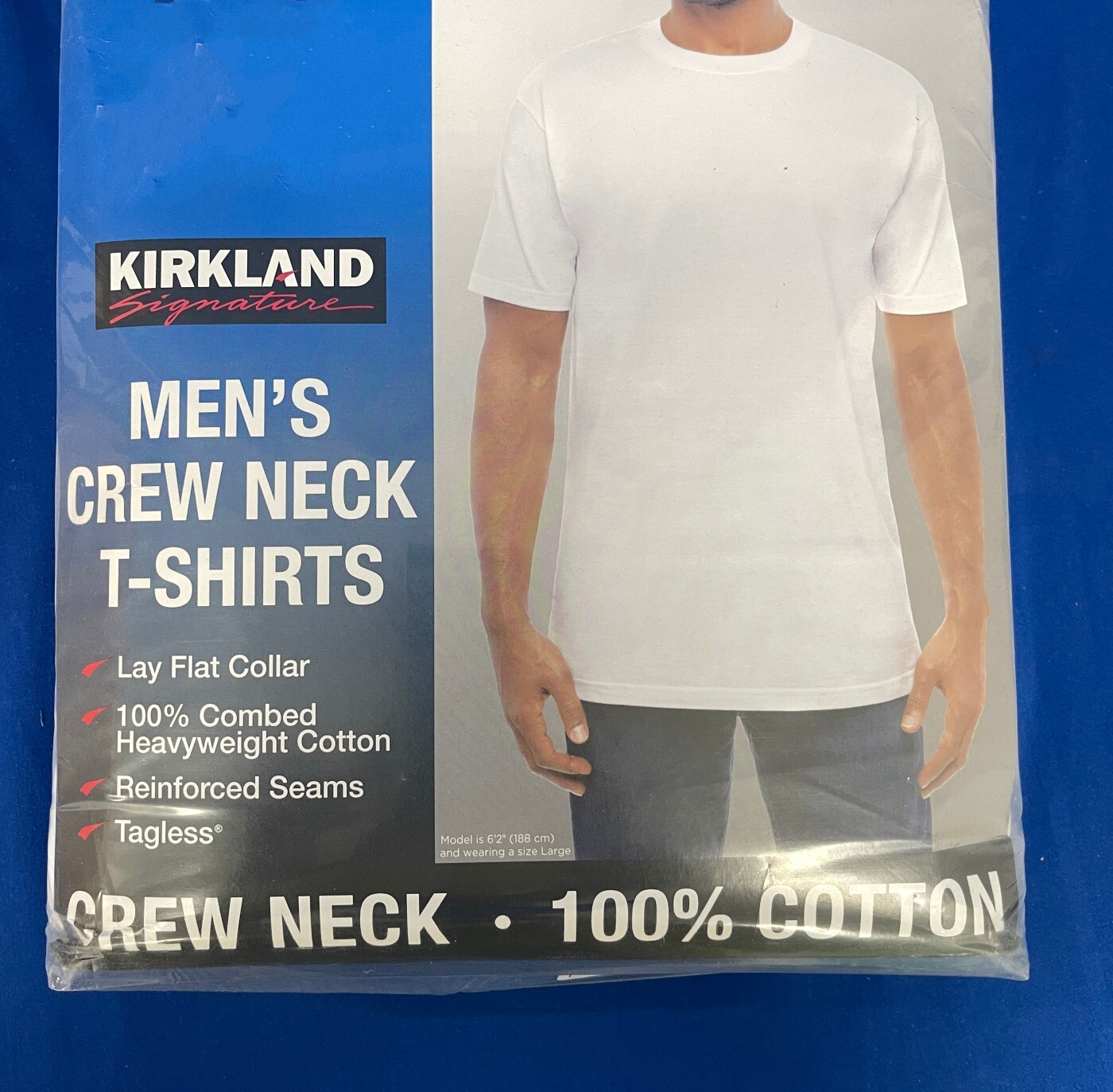 Kirkland Signature Men’s Crew Neck 6-Pack T-Shirts – Choose Color & Size – NEW