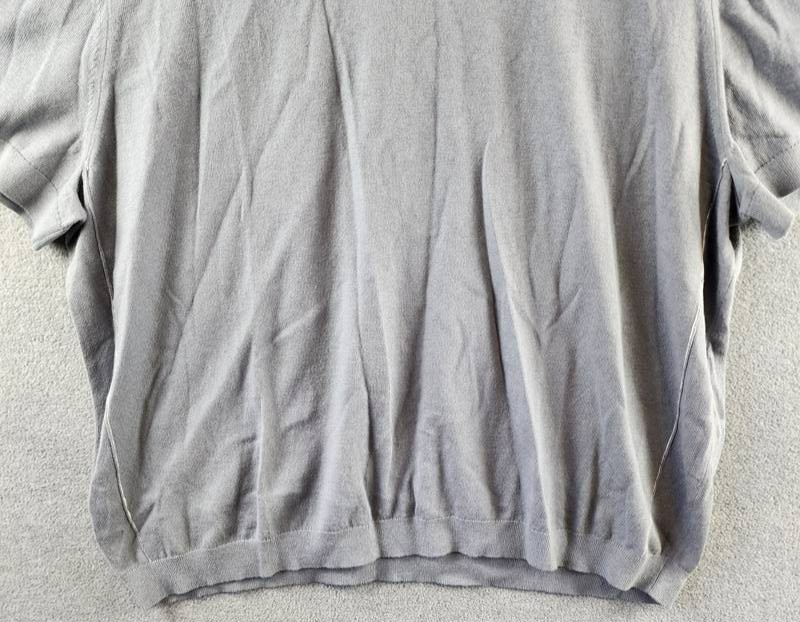 The Men's Store at Bloomingdale's Cashmere Blend Sweater Tee XXL Blue Gray S/S gallery