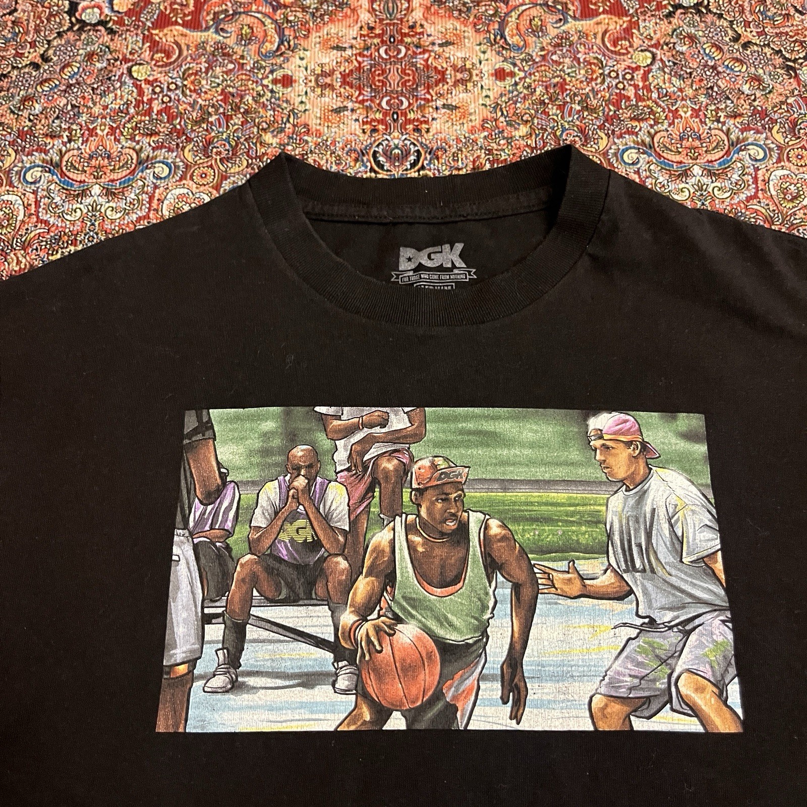 DGK White Men Cant Jump T Shirt Medium Basketball Movie Graphic Black Vintage St gallery