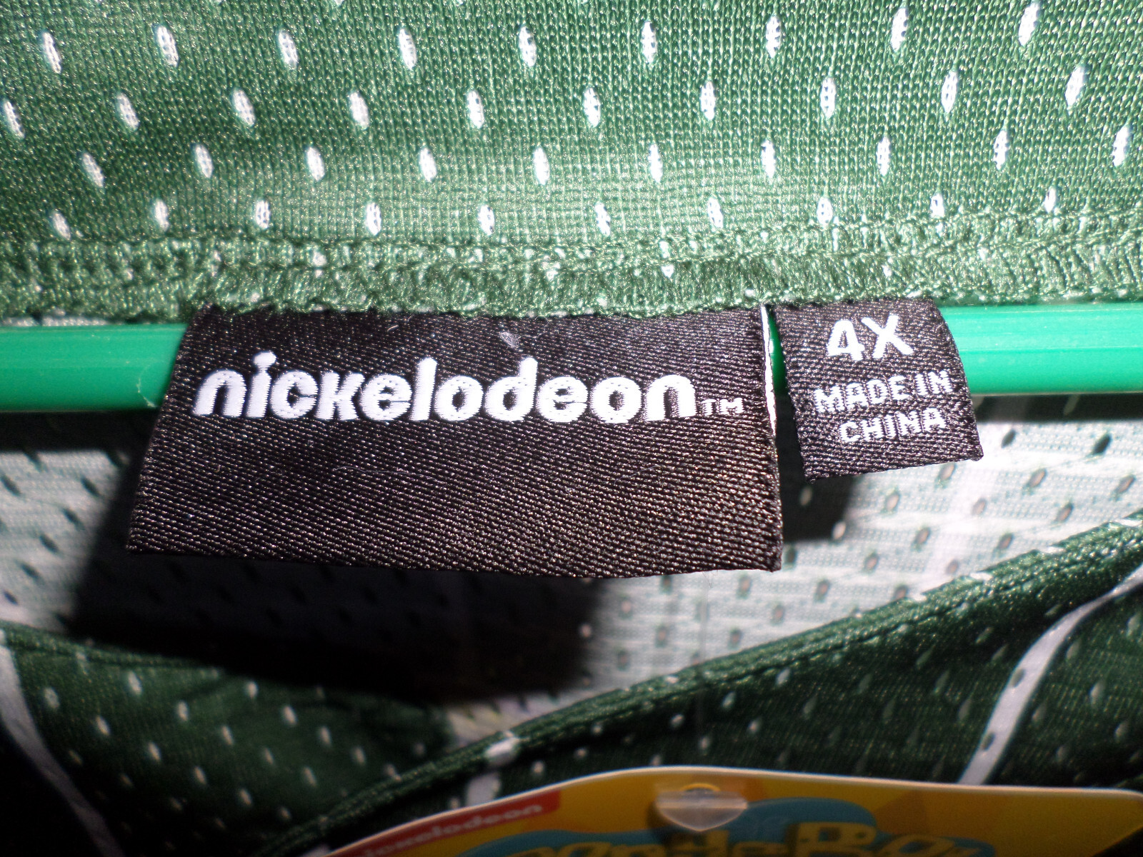 SpongeBob Square Pants Size 4XL Jersey Nickelodeon Green & Yellow Front Button gallery