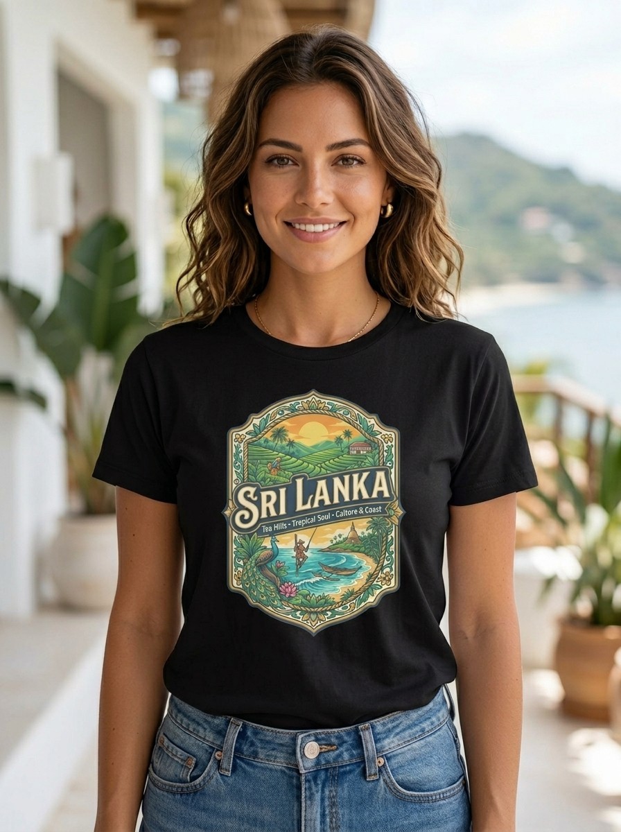 Sri Lanka Tropical Graphic T-Shirt Unisex Travel Tee gallery