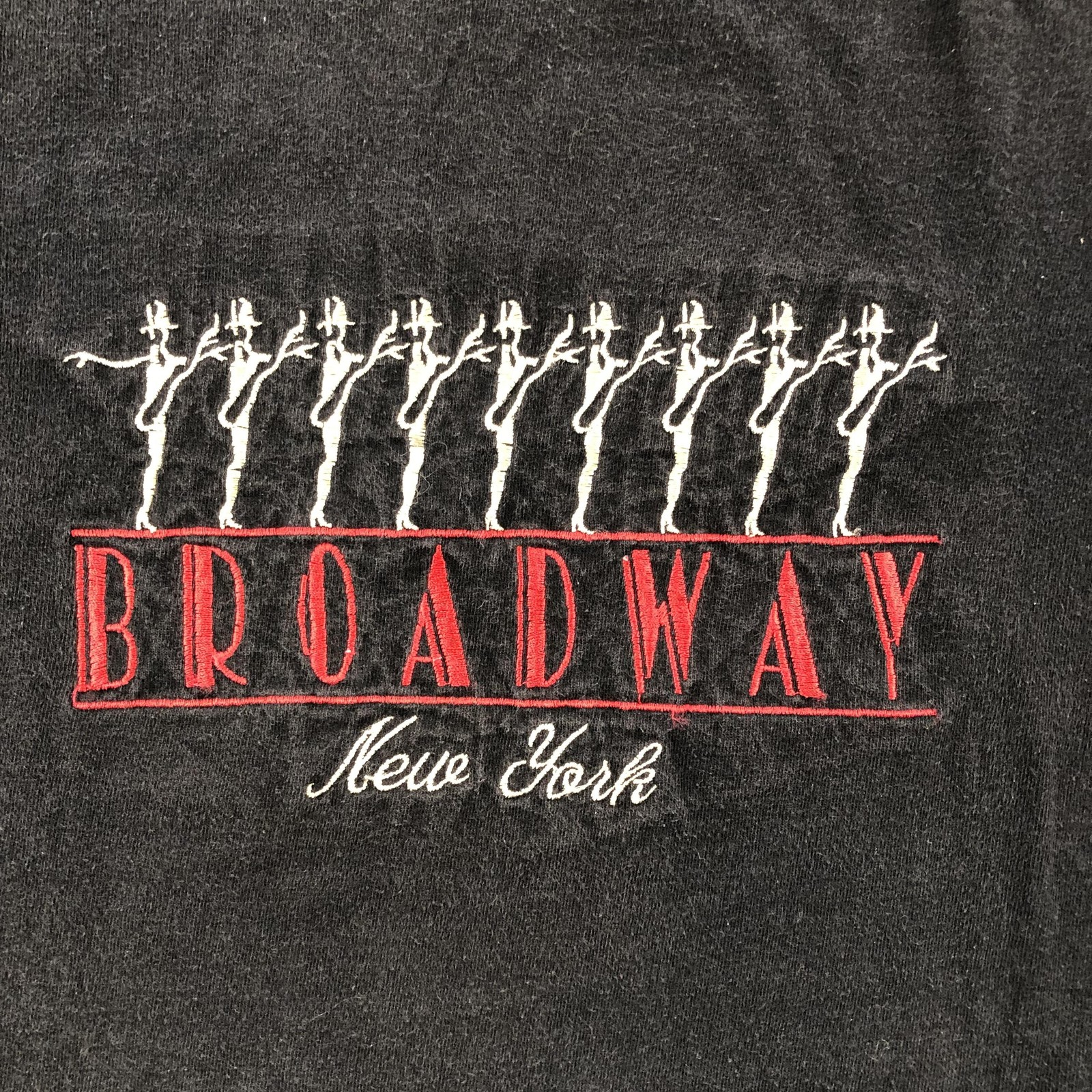 Vintage Broadway New York Shirt Mens Large Black Delta Theater Graphic Tee gallery