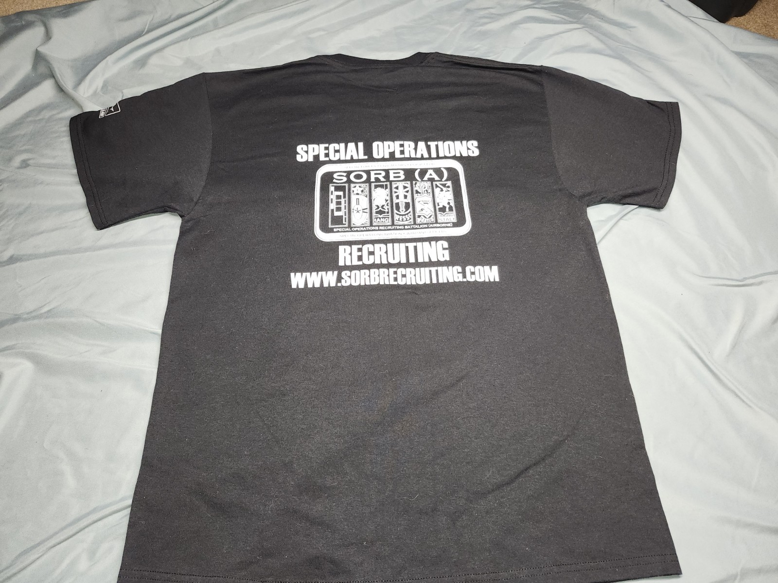 HEAVYWEIGHT BLEND SPECIAL OPERATIONS RECRUITING SORB (A) BLACK T SHIRT LARGE gallery