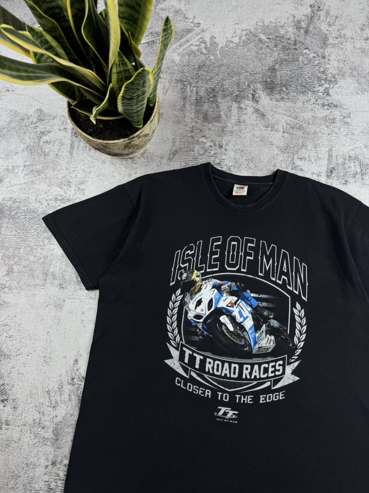 Vintage ISLE OF MAN Racing Honda Bike 90S Delray Moto Formula 1 T Shirt Tee gallery