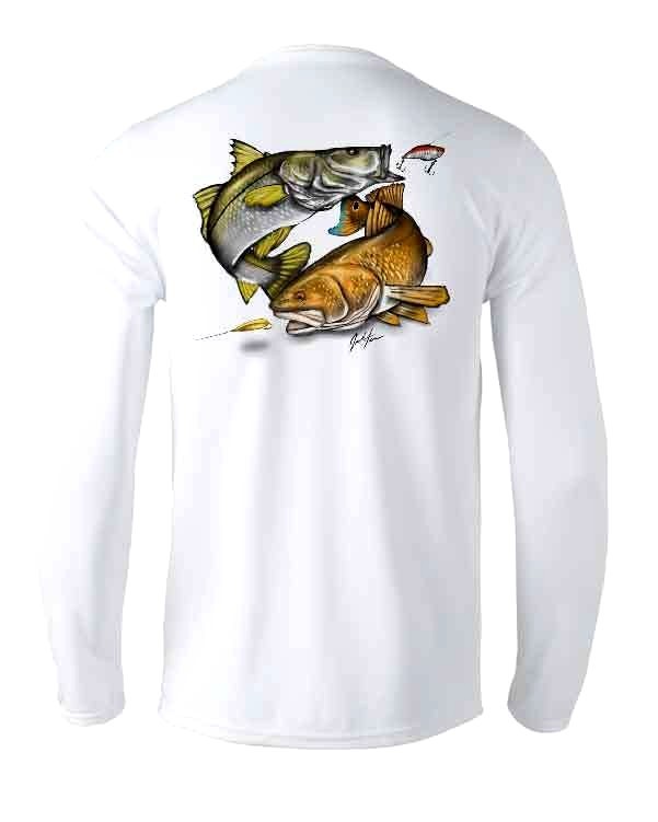 Microfiber Moisture Wicking Long Sleeve Fishing Shirt UPF 30 Sun Shirt gallery