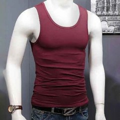 Men’s U Neck Tank Top Sleeveless Workout Vest for Gym Fitness and Training Use