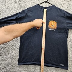 Crazy Shirts T Shirt Small Discovery Channel African Lion 2 Sided Long Sleeve