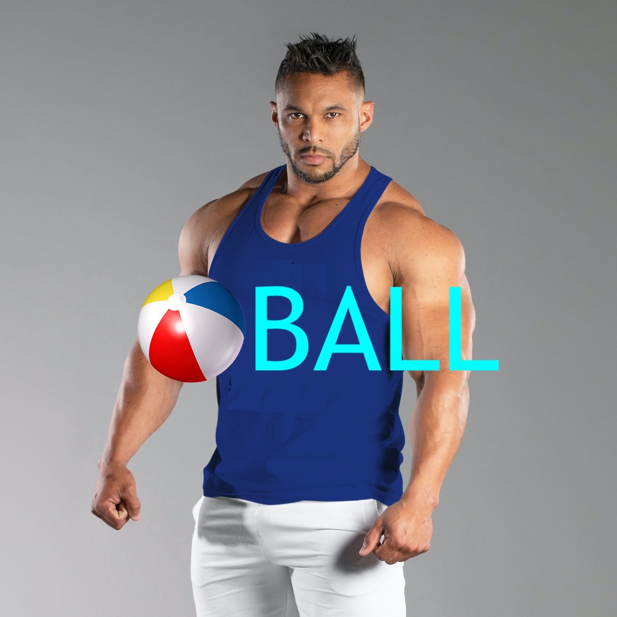 Ball Tank Top XL Gently worn Poly blend pinpoint mesh no fabric tag 21.5″ armpit