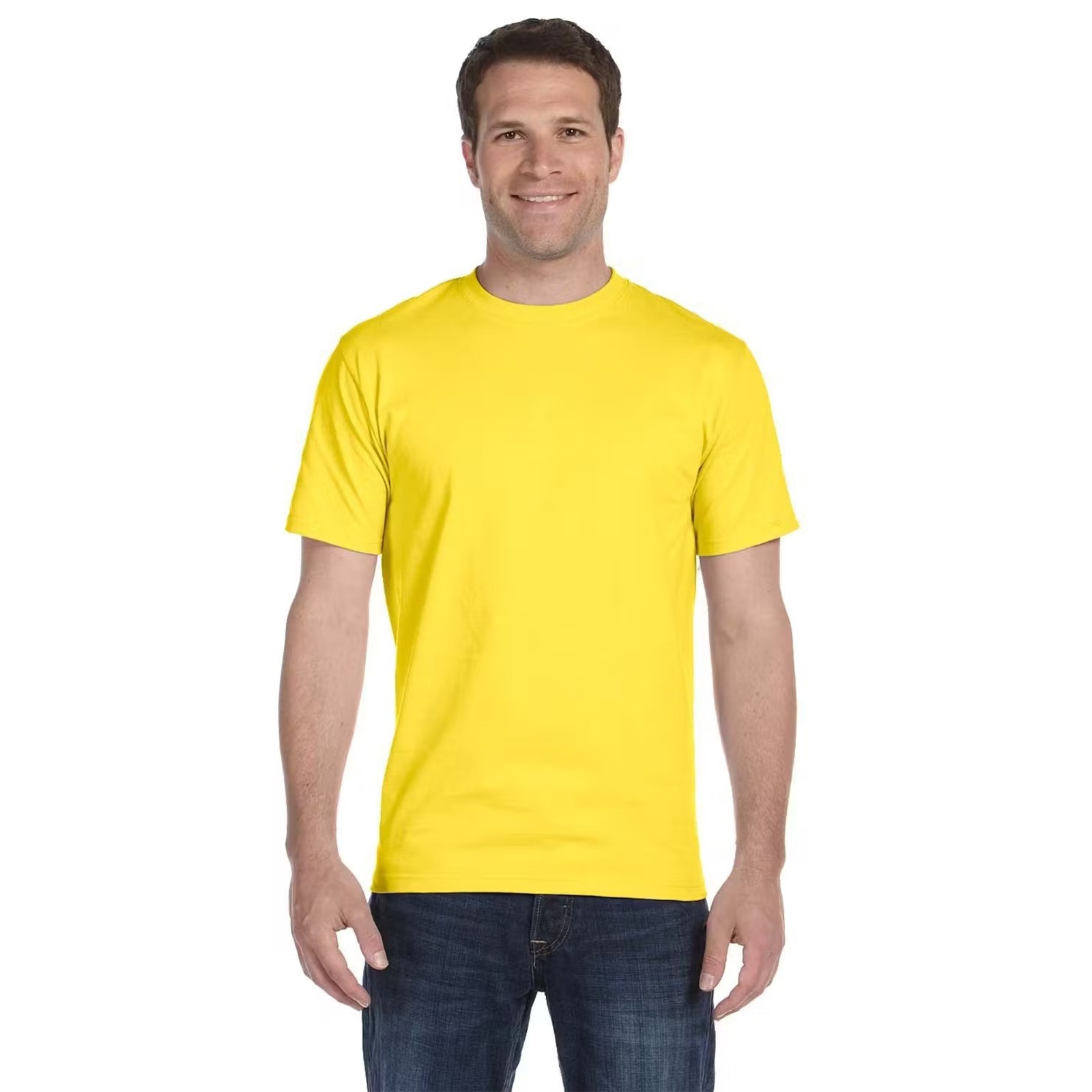 Hanes Essential-T T-Shirt for Men, Short Sleeve, Mix Color, 9-Pack, Sizes S-5XL gallery