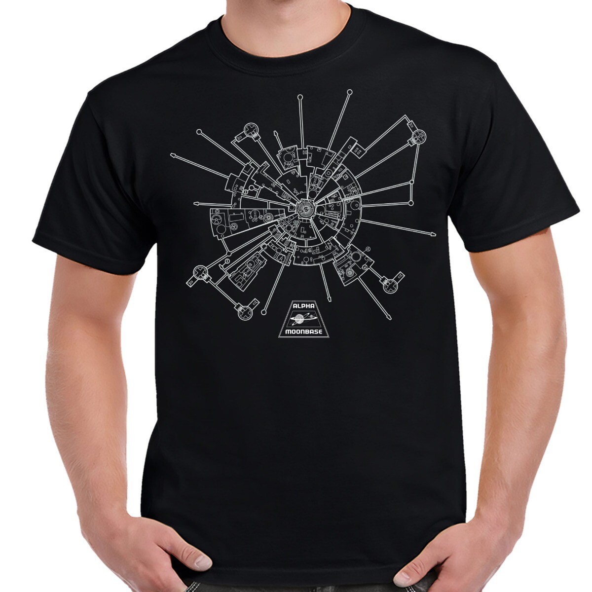 Space 1999 Moonbase Alpha Adult T-Shirt gallery