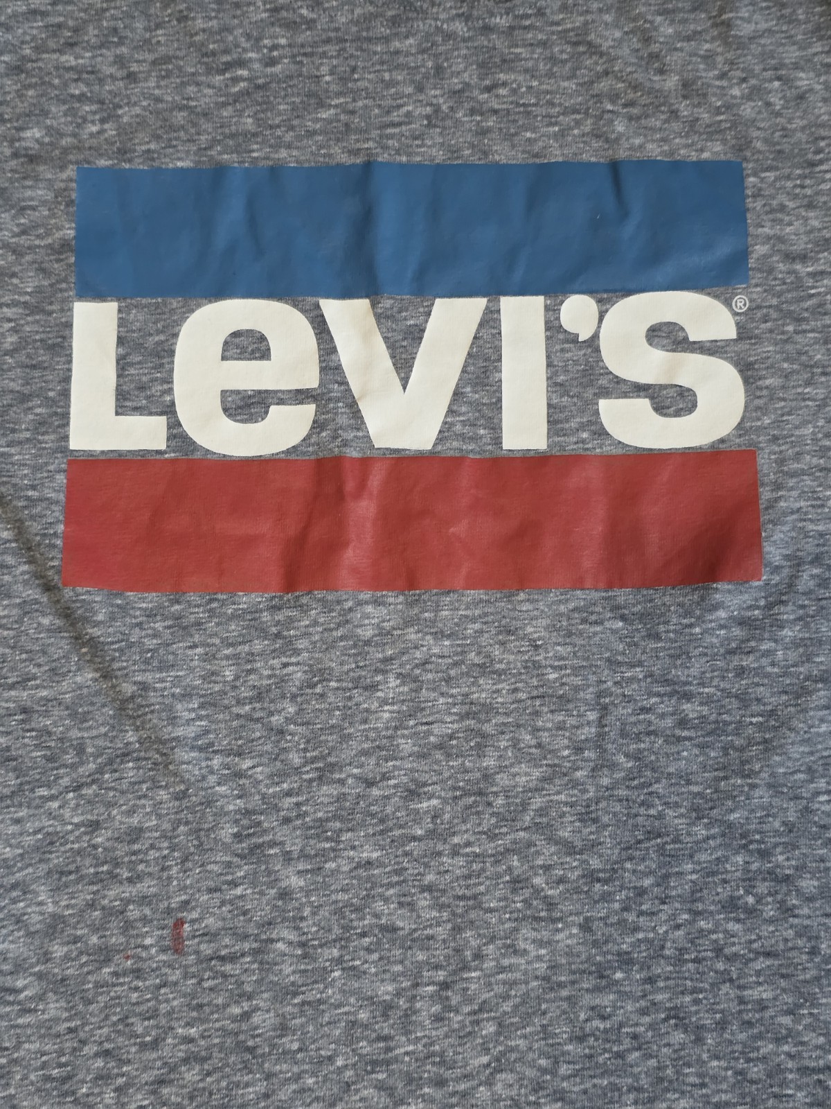 Levi's Gray Logo Graphic Print Crew Neck Short Sleeve Cotton Jersey Tee M gallery