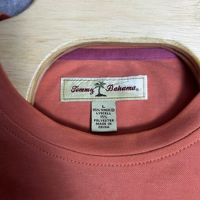 Tommy Bahama Men's Orange Everyday Casual Comfort T-Shirt Size Large gallery