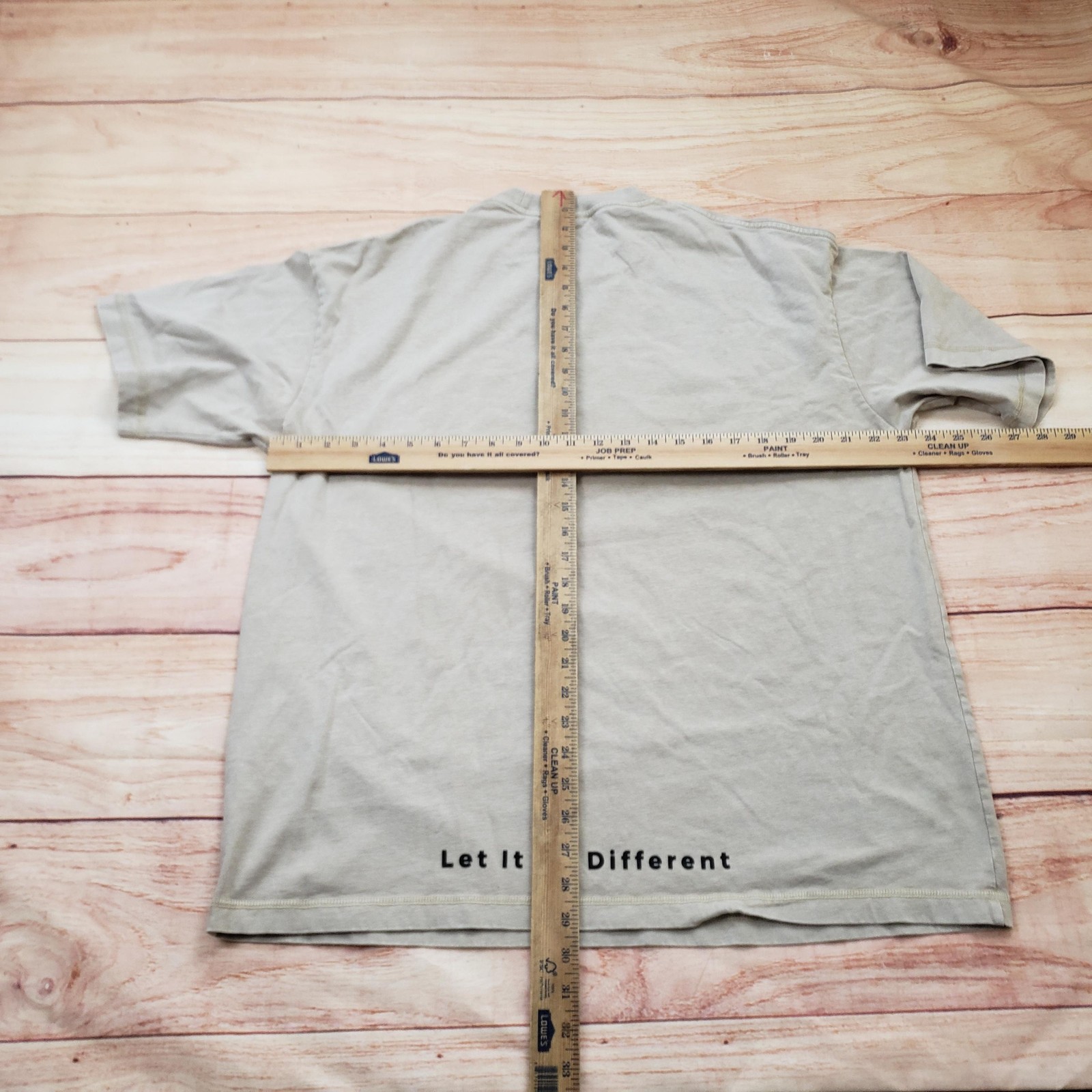 Kita Made Shirt Mens Large Beige Crewneck Let It Different Minimalist gallery