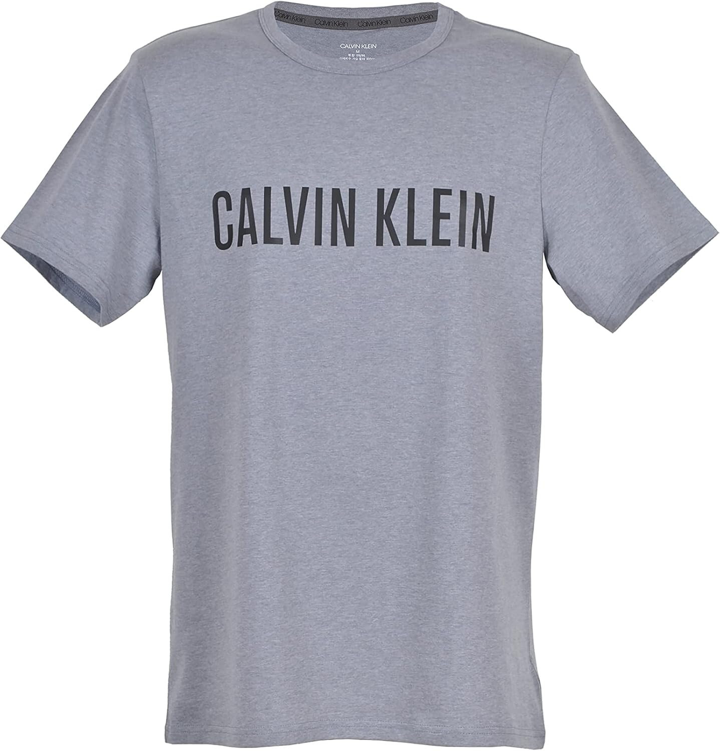 Calvin Klein Mens Grey Power Lounge Logo Graphic Tee T-Shirt, XL X-Large 8784-8