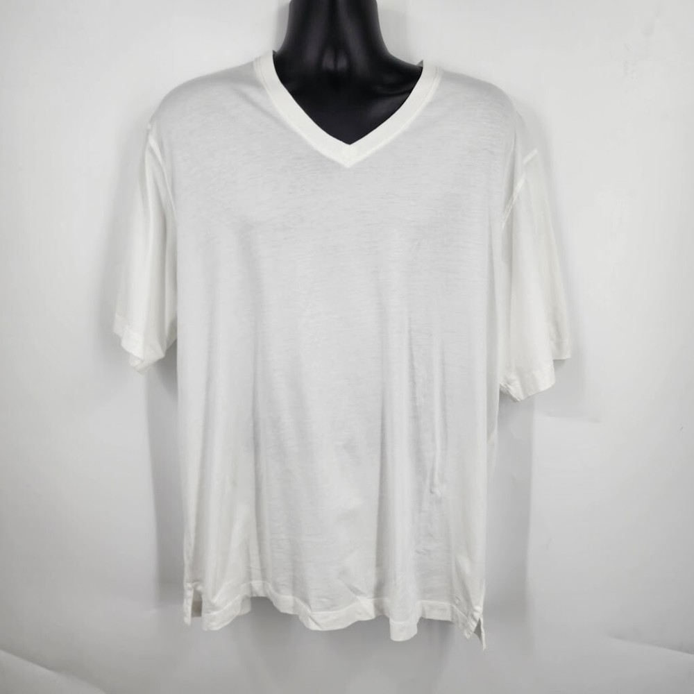 Left Coast Tee Men’s Cotton Short Sleeve Crew Neck Tee in White Size XXL