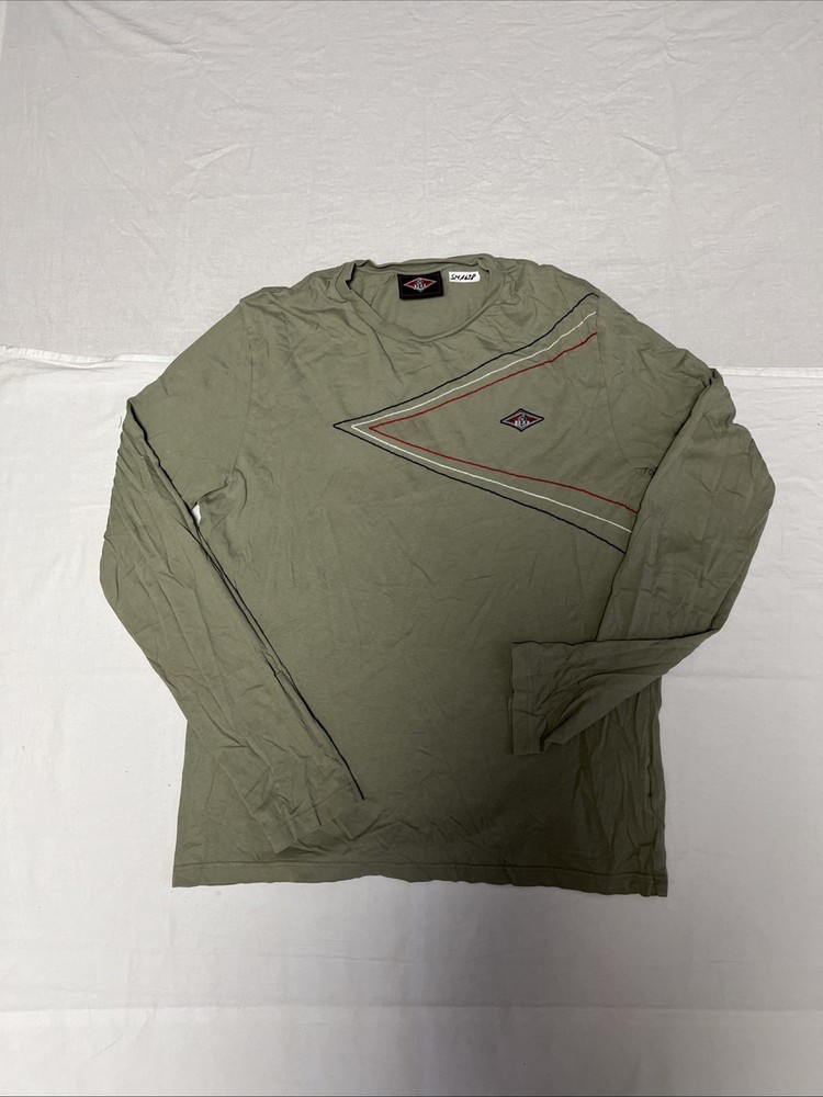 Bear Surf Board Men’s Long Sleeve Shirt Size L Khaki SM1638