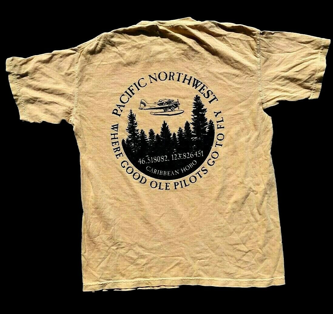 Caribbean Hobo Pacific North West T-shirt Alaska bush pilot seaplanes Washington